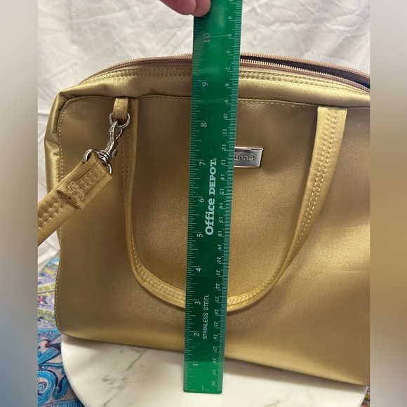 Liz Clairborne crossbody with shoulder option gold purse - Picture 10 of 12